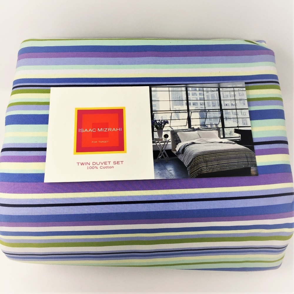 Isaac Mizrahi Duvet Cover Set Twin Size Single Bed